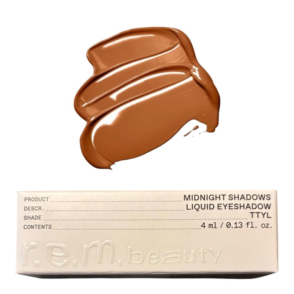 r.e.m. beauty Midnight Shadows Matte Liquid Eyeshadow TTYL Caramel Brown NIB